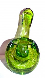 ©SALTglassstudios. Glass Lime Green Pestel & Mortar Gallery.DSCF5965